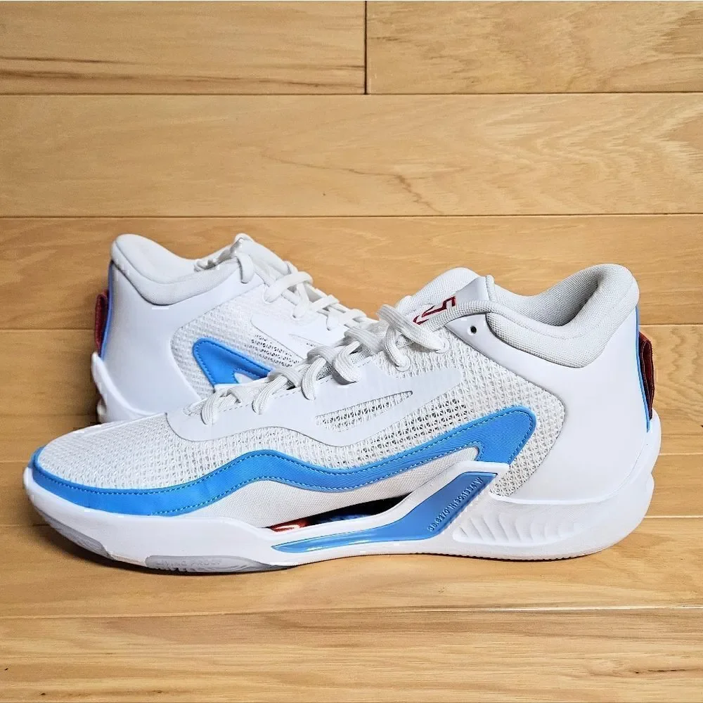 Jordan Tatum 1 White Red Blue Archer Ave St. Louis Basketball Shoes DX5573-100